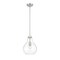 Z-Lite Bon Air Pendant, 1-Light, 10 In.W x 13.75 In.H, Brushed Nickel/Clear 496P10-BN - alternate 8